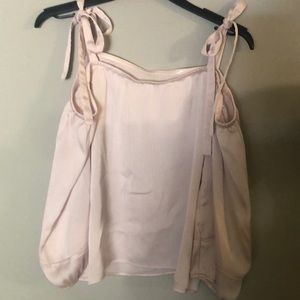 Guess Light Pink off the shoulder Blouse Size L